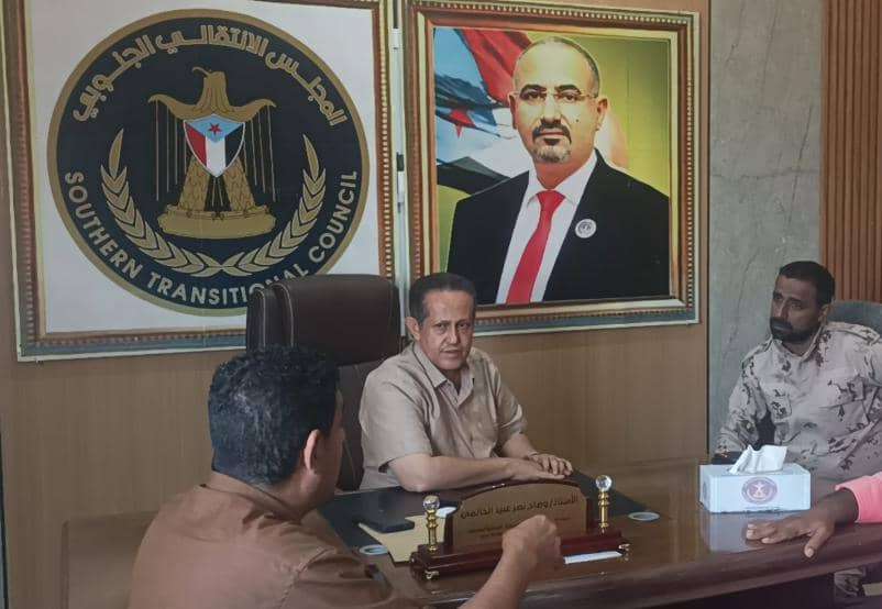 رئيس تنفيذية انتقالي لحج يبحث مع وكيل المحافظة لشؤون الأمن والدفاع تأمين احتفالات عيد الاستقلال